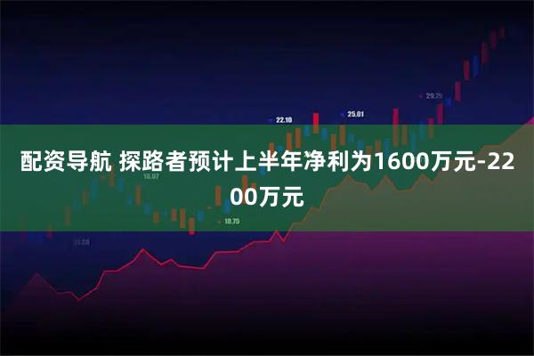 配资导航 探路者预计上半年净利为1600万元-2200万元